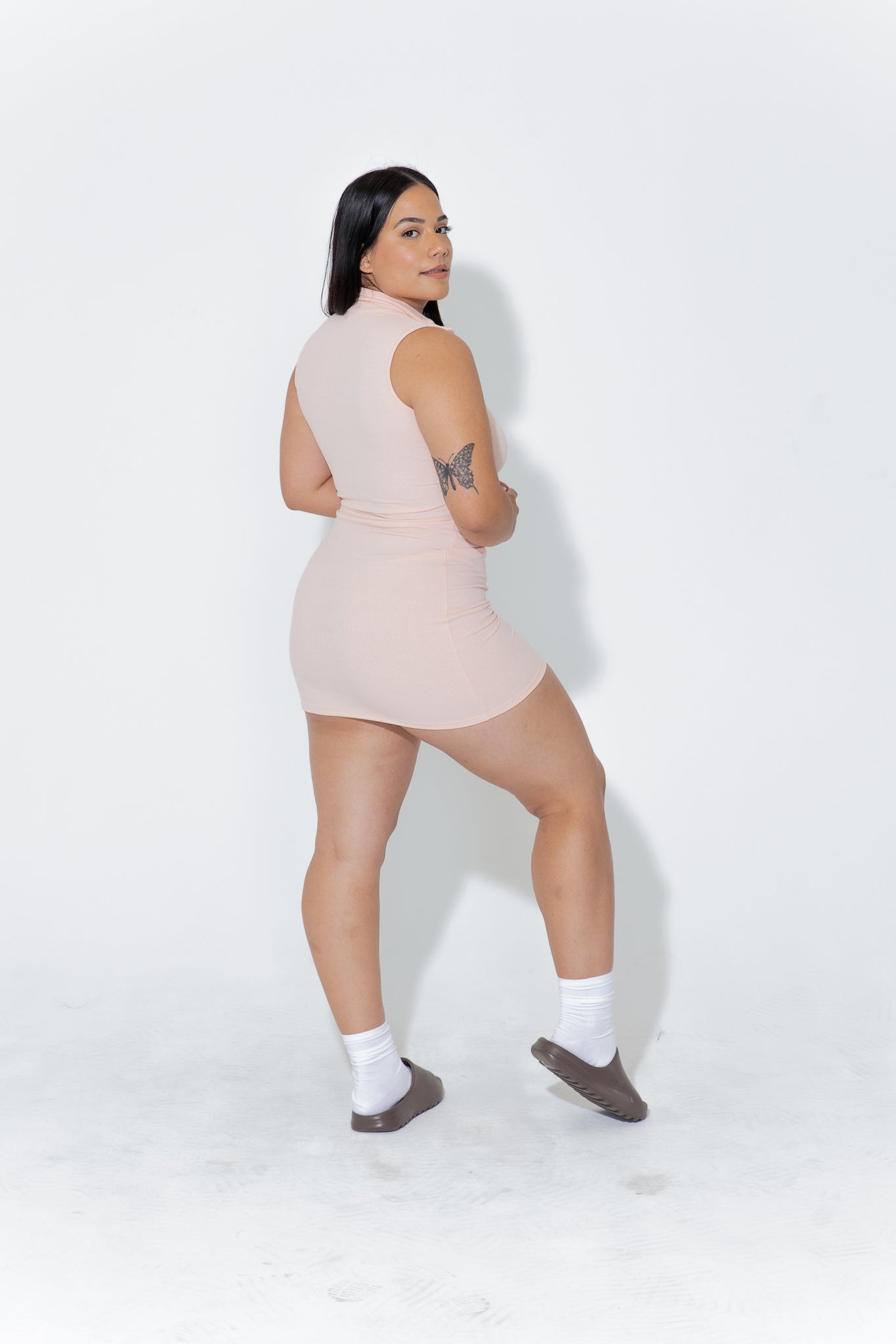 Snatched Collared Mini Dress