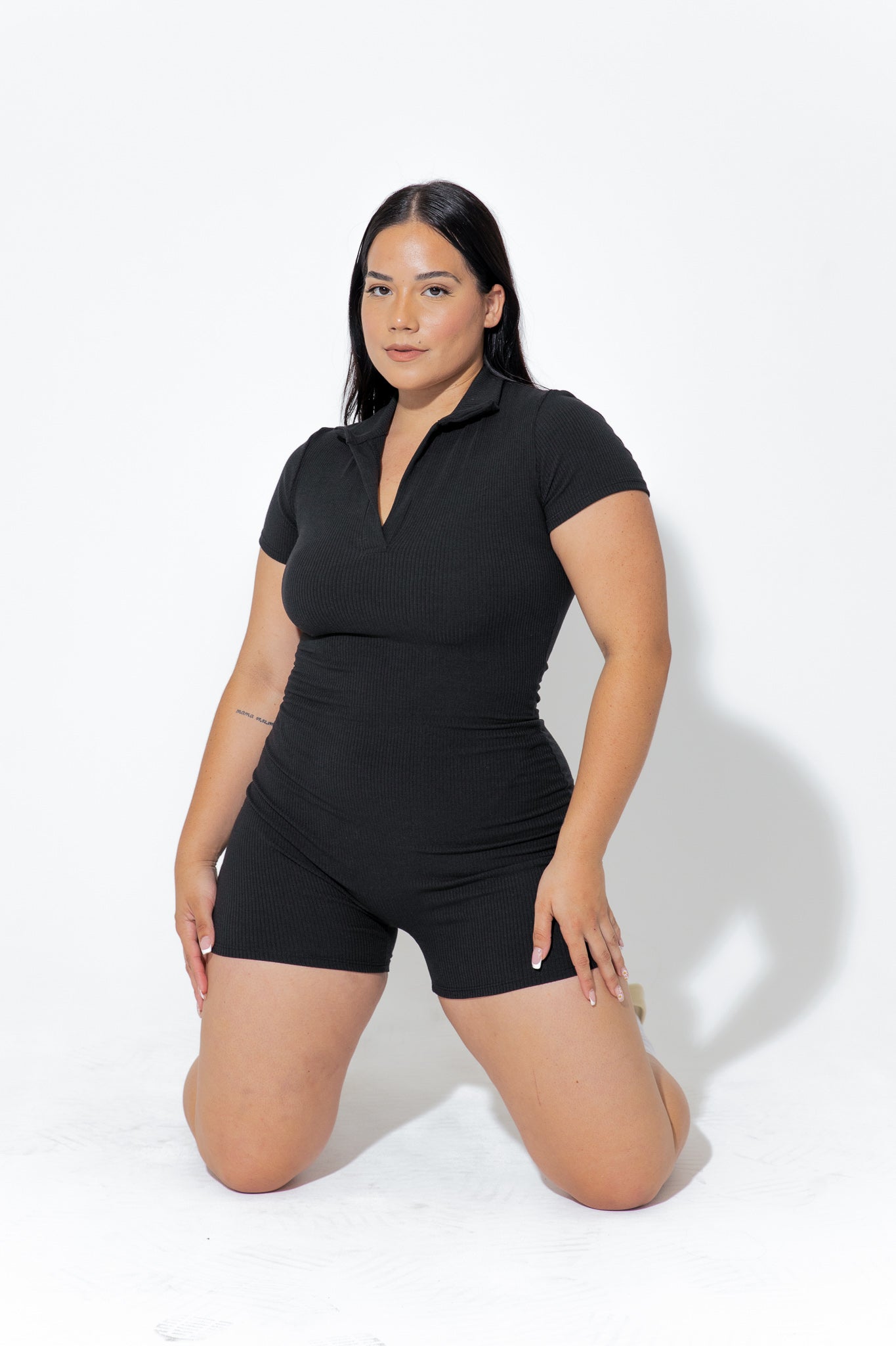 Snatched Collared Romper